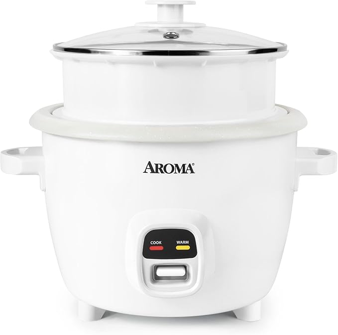 20-Cup Rice Cooker &amp Food Steamer with Nonstick Ceramic Pop-Up Steam Tray (Renewed)