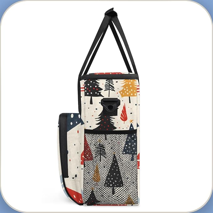 Cartoon Tree Coffee Maker Carrying Bag Magical Tree Travel Storage Bag Compatible with K-Mini or K-Mini Plus Single Serve Coffee Brewer Carrying Case with Multiple Pockets &amp Shoulder Strap