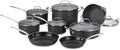 Cuisinart 14-Piece Cookware Set Chef's Classic NonStick Hard Anodized Gray 66-14N