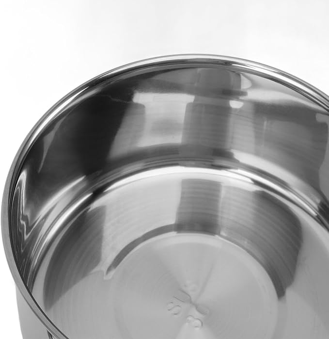 6PCS 304 Stainless Steel Portable Cookware Set for Camping and Outdoor Activities to Efficient Heating Multifunctional Tableware with Folding Pan Cup and Storage