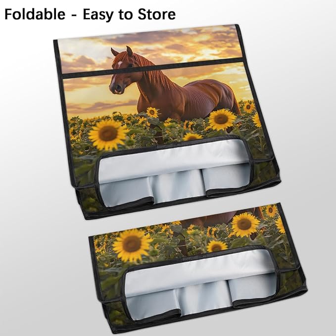 cfpolar Kitchen Aid Mixer Cover Compatible with 6-8 Quarts Animal Horse Sunflower Stand Mixer Cover Kitchen Aid Mixers Accessories Appliance Organizer Bag Dust Covers with Zipper Pocket