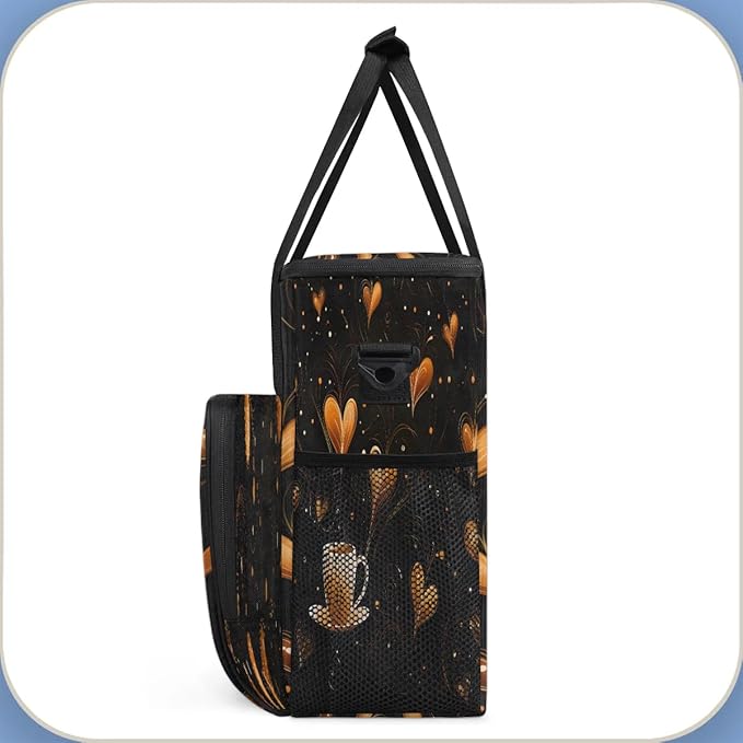 Funny Coffee Time Coffee Maker Carrying Bag for Keurig K-Mini or K-Mini Plus Storage Portable Coffee Maker Travel Bag