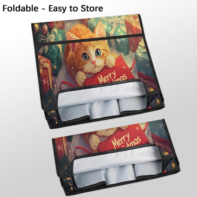cfpolar Kitchen Aid Mixer Cover Compatible with 6-8 Quarts Christmas Cat Xmas Stand Mixer Cover Kitchen Aid Mixers Accessories Appliance Organizer Bag Dust Covers with Zipper Pocket