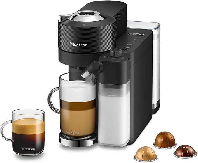 Nespresso Vertuo Lattissima Coffee and Espresso Maker by De'Longhi Matte Black &amp Glossy