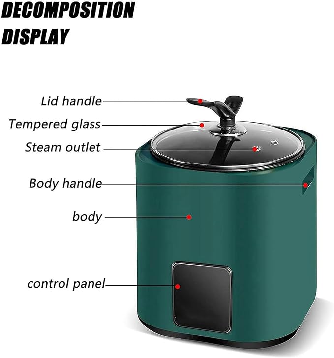 9L Milk Tea Pearl Maker 1300W Tapioca Boba Pearl Rice Pot Cooker Green Automatic Pearl Pot Milk Tea Boba Pot Cooker for Boba Tea &amp Bubble Tea &amp Milk Tea