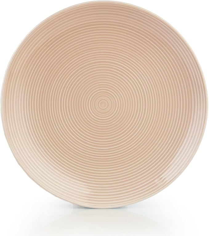 Everything Kitchens Colorful Glazed 16-Piece Dinnerware Set | Blush Pink