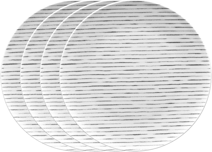 Noritake Grey Hammock 12-Piece Coupe Dinnerware Set Service for 4