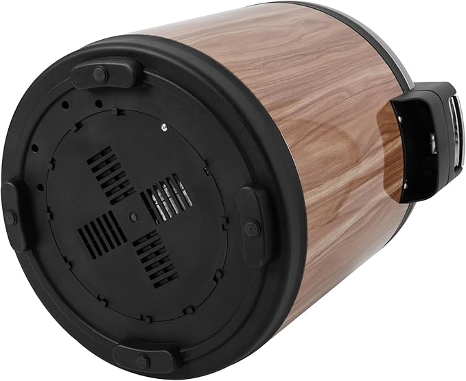 6 Gal Heavy Duty Rice Warmer 110V Electric Rice Warmer (Not Rice Cooker) with Rice Spoon Stainless Steel Food Warmer for Restaurant Party Family (Wood Type A)