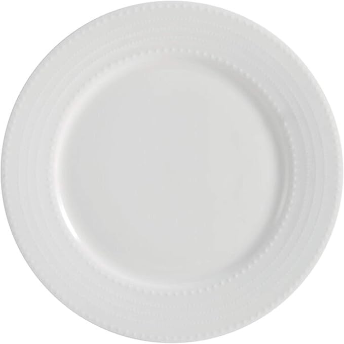 Mikasa Annabelle Bone China 40-Piece Dinnerware Set Service for 8 Lightweight and Chip-Resistant White Porcelain with Elegant Design
