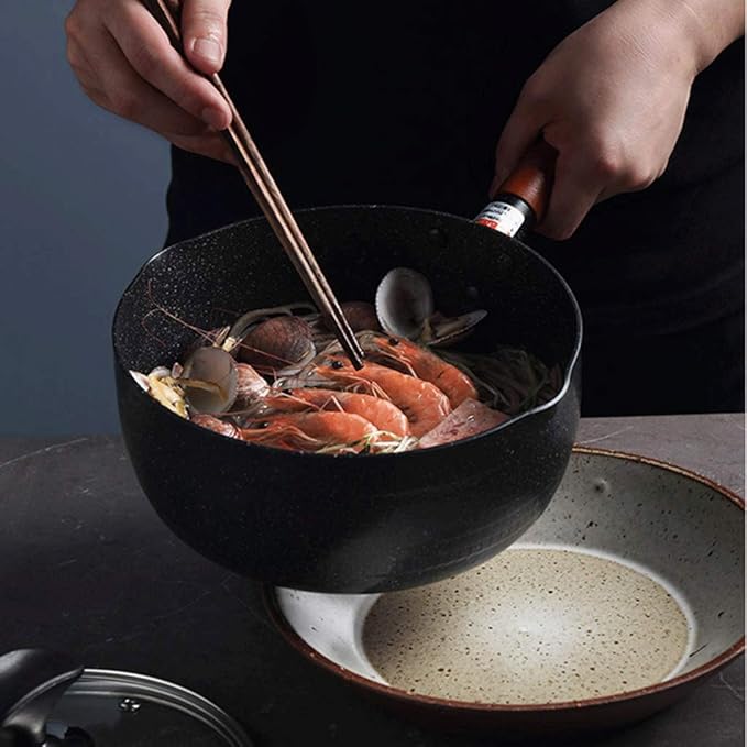 Ceramic Cookware Set New Technology Double Nonstick Coating Kitchen Pots and Pan Set (Size : S) (S)