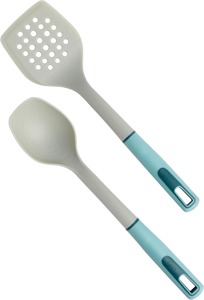 SPICE BY TIA MOWRY 10-Piece Healthy Non-Stick Ceramic Cookware Set – Mint (87070.10R)