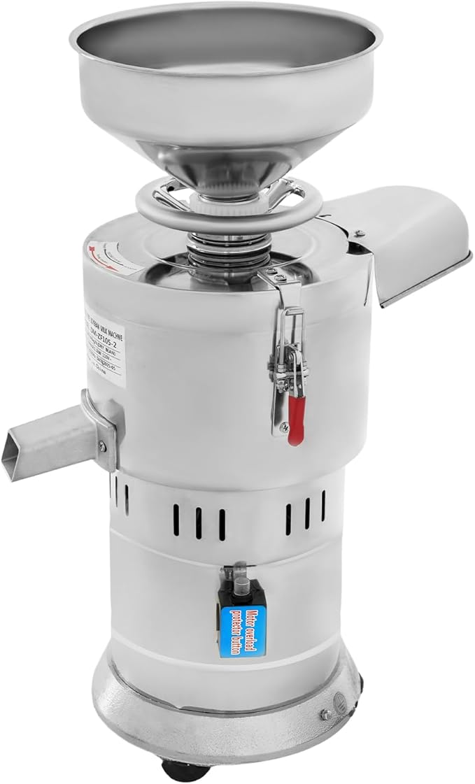 Nut Milk Maker Blender1100W 110V Commercial Soybean Milk Machine with Splash-Proof Soybean Residue Box2850RPM Tabletop Automatic Soy Almond Oat Coconut Beverage MakerProduction 132Lbs/H(Dry Bean)