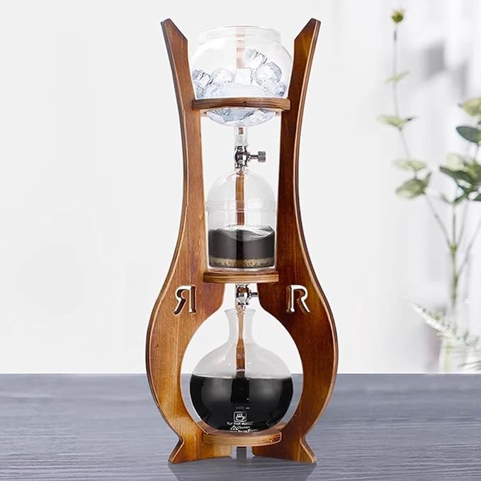 Cold Brew Coffee Maker Ice Drip Coffee Maker Makes 6-12 Cups Capacity 600/1000ML Slow Drip Technology for Office Coffee Lovers