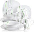 Porcelain Kitchen Dinnerware Set Ceramic Tableware 20/40-Piece Kitchen Porcelain Dinner Set Tableware Plate Set Including Egg CupMugDesser（20 One Size