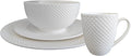 EUROSTAR Marbella 16-Piece Dinnerware Set Service for 4