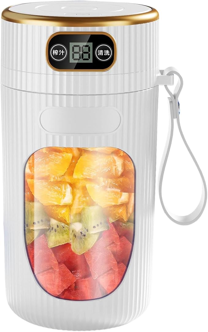 Portable 2600mAh Digital Display Electric Juicer Cup Rechargeable Blenders Travel Friendly Juices Maker Office Use Maker
