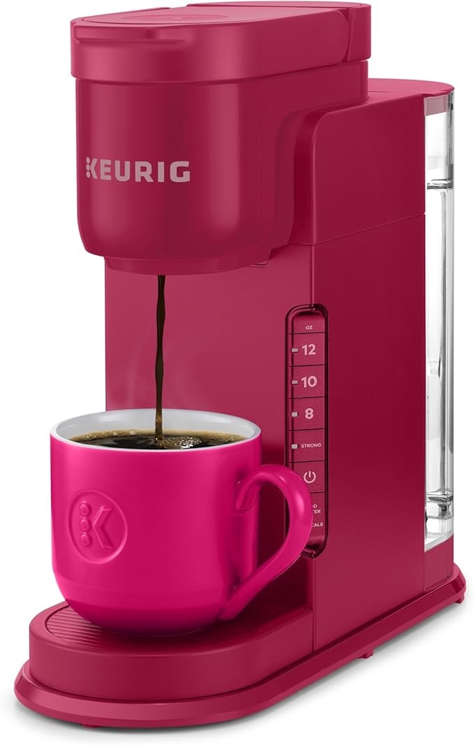 Keurig K-Express Single Serve K-Cup Pod Coffee Maker 3 Brew Sizes Strong Button Feature 42oz Removable Reservoir Island Berry