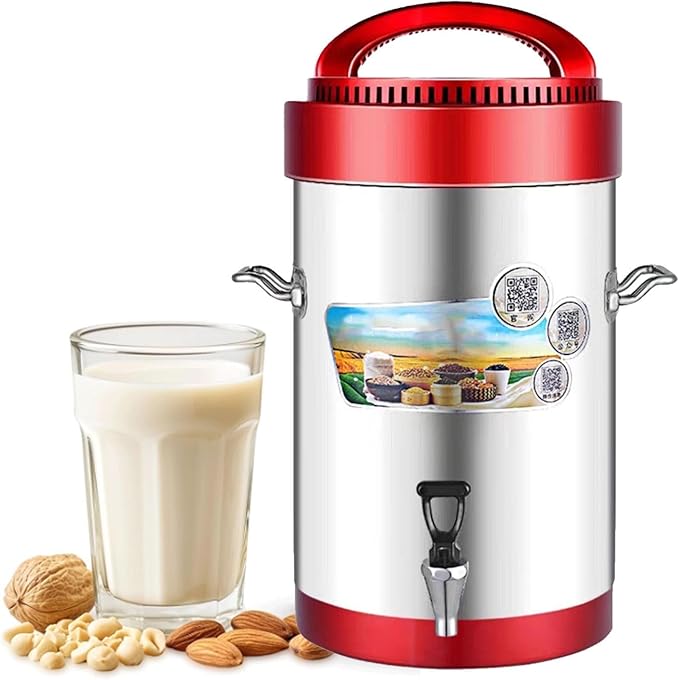 Soymilk Maker Automatic Nut Milk Maker with LED Display/Auto Cleaning for Homemade Soy Almond Plant Oat Milk(10L)