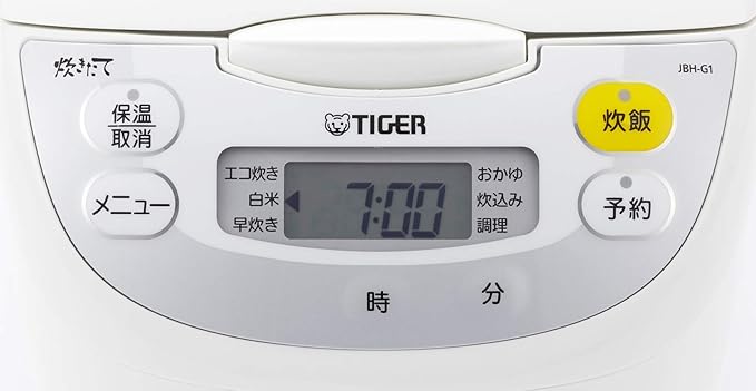 Tiger microcomputer rice cooker (1 bushel cook) White TIGER JBH-G181-W