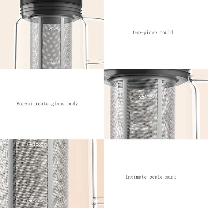 Habiba Iced Drip Coffee Maker Multifunctional Siphon Coffee MakerPortable Iced Coffee and Tea Infuser with Airtight LidCoffee Maker with Reusable Mesh Filter Reusable
