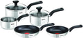 Tefal Comfort Max Stainless Steel Cookware Set 5 Pieces - Silver