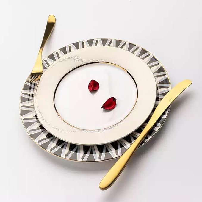 24-piece dinnerware sets dishes set for 4 bone china dinnerware set porcelain dinnerware set hotel wedding family gathering banquet Gift for Mother's Day