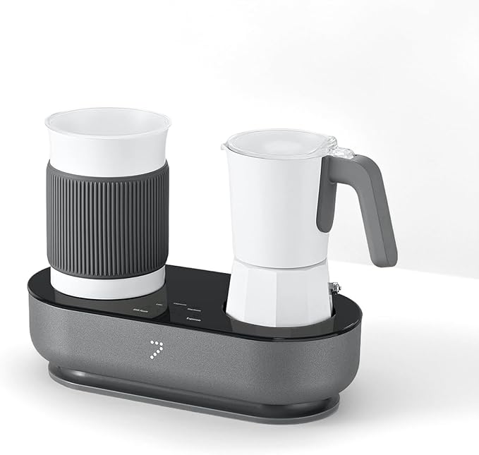 SEVEN&ampME Fancy coffee machine semi-automatic home office travel milk frother all-in-one machine Mocha pot Italian electric milk frother coffee maker