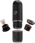 Portable Machine 2 in 1 19 Bar Pressure Electric Heating Coffee Maker Compatible with Ground Coffee &amp Coffee Capsule for Travel Camping Hiking Office