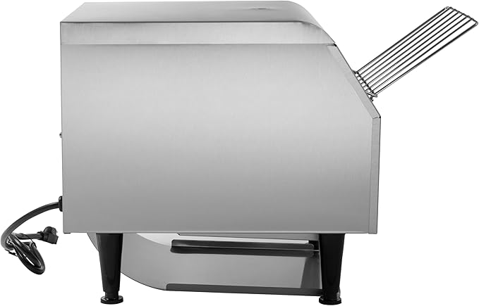 Commercial Conveyor Toaster Stainless Steel Countertop Toaster Toasts 300 Slices of Bread per Hour 10.5 Wide Conveyor Toasts 2 Slices of Bread At Once 120V 1750W
