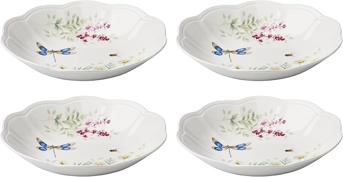 Lenox 897795 Butterfly Meadow Herbs Pasta Bowls Set Of 4