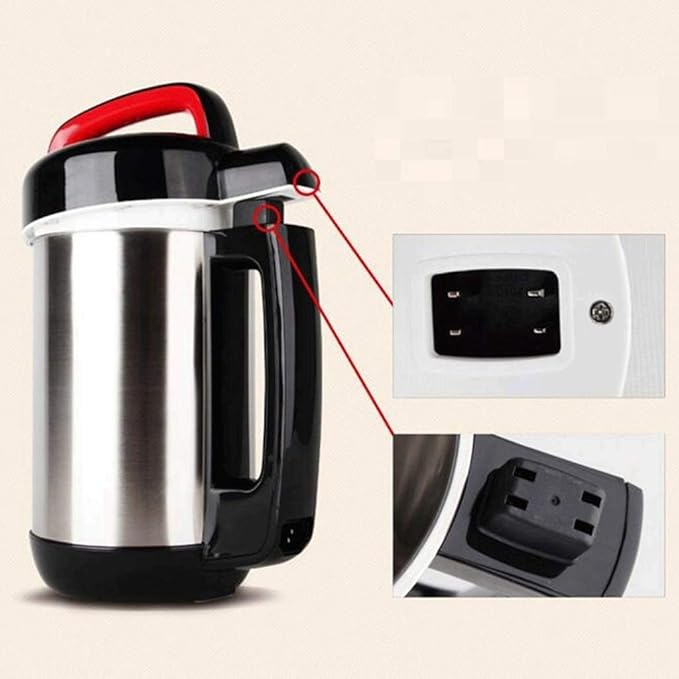 Soymilk machineJuicer 1.2L Breakfast Soybean Milk Maker Automation Soymilk Machine Jam Maker Milk Shake Machine Grain Grinding Juicer
