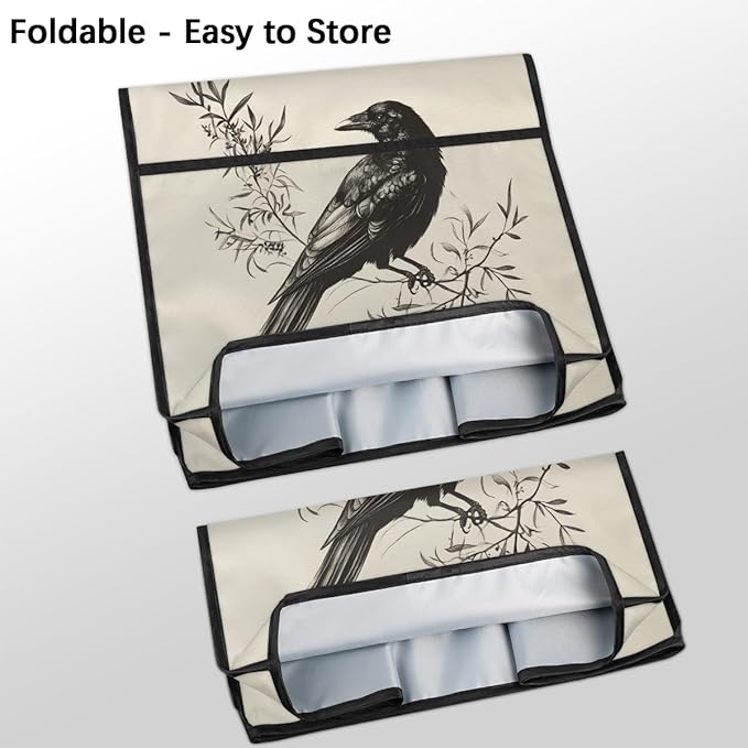 cfpolar Kitchen Aid Mixer Cover Compatible with 6-8 Quarts Animal Bird Crow Stand Mixer Cover Kitchen Aid Mixers Accessories Appliance Organizer Bag Dust Covers with Zipper Pocket