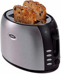 Oster 2-Slice Toaster with Extra Wide Slots Bagel Toaster for All Bread Types Brushed Stainless Steel