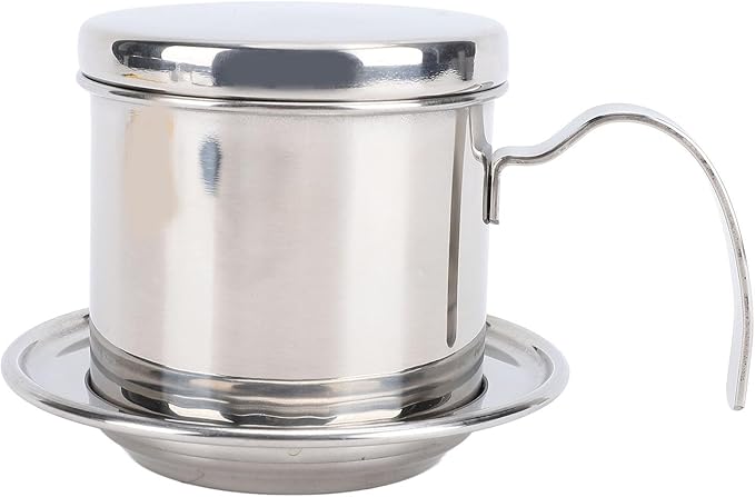 SUNGOOYUE Portable Stainless Steel Drip Maker with Vietnamese Coffee Filter Handcrafted Manual Brewing for Coffee Connoisseurs 200ml Capacity