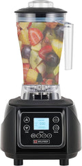 WILPREP Commercial Blender with 2 HP Motor Touchpad Timer Adjustable Speed and 64 fl oz BPA Free Tritan Jar for Smoothies Shakes &amp Frozen Drinks Black ETL+NSF Certificated