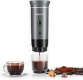 kejector Portable Coffee Maker Espresso Machine for Travel Nano Car Coffee Maker Compatible with Ground Coffee &amp Capsule for RV Hiking Camping Office Travel Espresso Maker Electric Coffee Machin