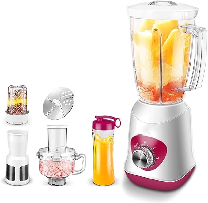 Blender to Make Smoothies juicer 3 in 1 Blender Grinder and Meat 250 W 1.5 L Shake jug with Bowl of 28 oz. Grinder 20 oz Without BPA Travel Bottles