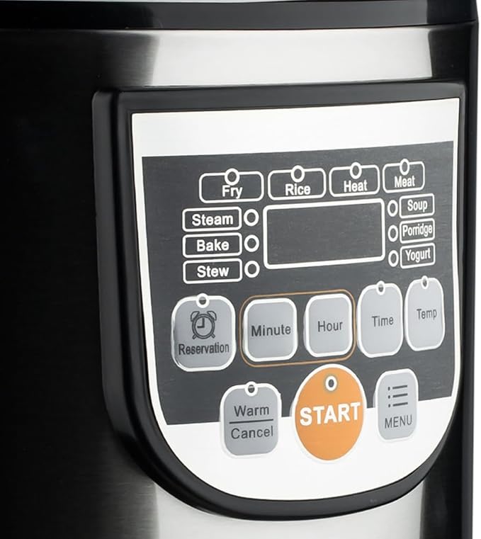 5L Electric Rice Cooker Food Steamer Non-Stick Multi Cooker with 900W 24-Hour Reservation Function Small and Compact Cooking for 4-6 People Rice Steaming Soup