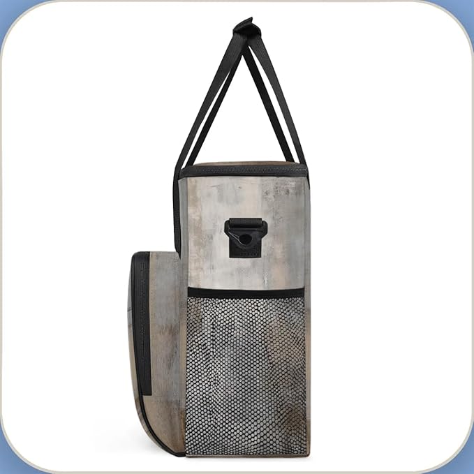 Coffee Maker Carrying Bag Grey Brown Single Cup Coffee Maker Travel Bag Compatible with Keurig K-Mini or K-Mini Plus Portable Storage Bag with Shoulder StrapAZ-191