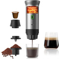 Portable Espresso Maker Electric Espresso Machine for Travel 7500mAh Battery Capacity USB-C Rechargeable for Ground Coffee &amp NS Capsules