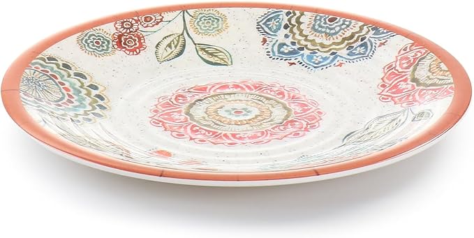 Elama Ester Melamine Dinnerware Set Multicolored 12 Piece Set (935115832M)