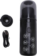Portable Coffee Maker Electric Coffee Machine with 17Bar Pressure and 2600mAh Battery with Powder and Capsules Compartment for Travel Camping Office (Black)