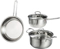 JSEIAJB 3 Piece Kitchen Pot Set Soup Pot Set Pot Set Kitchen Daily Cooking