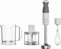 Kenwood HBM40.302WH TriBlade System 3 Blade Turbo 1 Speed Metal Rod 20 cm with Whisk Measuring Cup Shredder 0.5 L 850 W White
