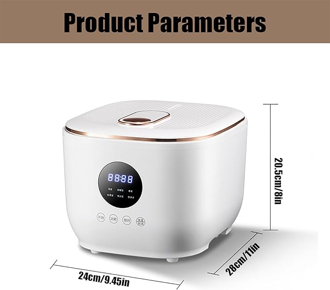 Multifunctional Non-stick Rice Cooker 3L Portable Travel Steamer 5 Cooking Functions 8-Hour Heat Preservation
