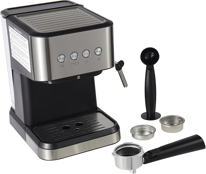 Coffee Machine1050W Semi-Automatic Coffee Machine with 50.73 Ounces Large Capacity Water Tankfor Homes OfficesCafesHotels110V
