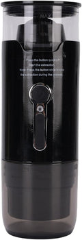 JTLB Battery Operated Coffee Machine Cordless Heating Travel Coffee Machine for Camping Cars Automatic Coffee Machine with Ground Coffee Capsule for Hiking Anytime