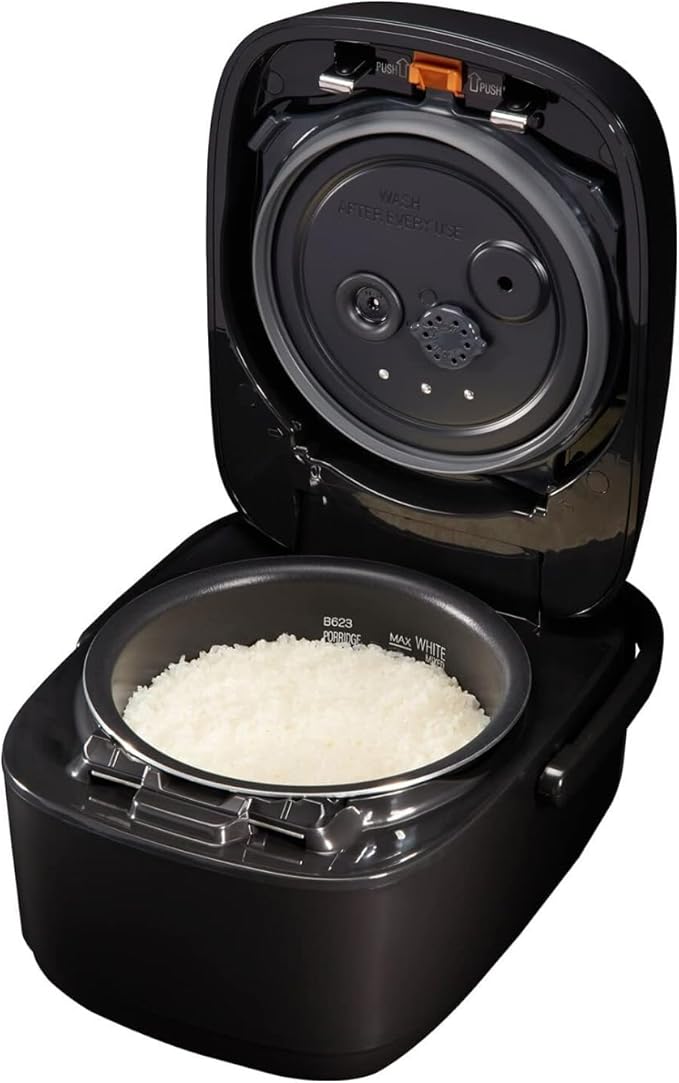 Zojirushi NW-JEC10BA Pressure Induction Heating (IH) Rice Cooker &amp Warmer 5.5-Cup Made in Japan