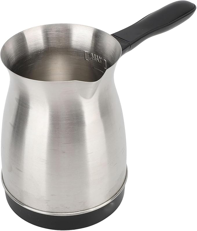 Electric Coffee Pot Turkish Coffee Maker Portable Electric Turkey Coffee Pot 600ML Stainless Steel Turkish Coffee Maker Kettle for Home