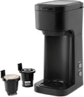 IT'S BRAZILIAN Compact Single Serve Dual Brew Coffee Maker - Fresh Coffee with Ground Coffee or Pods